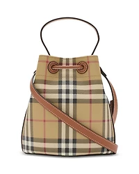 Mini Check Bucket Bag