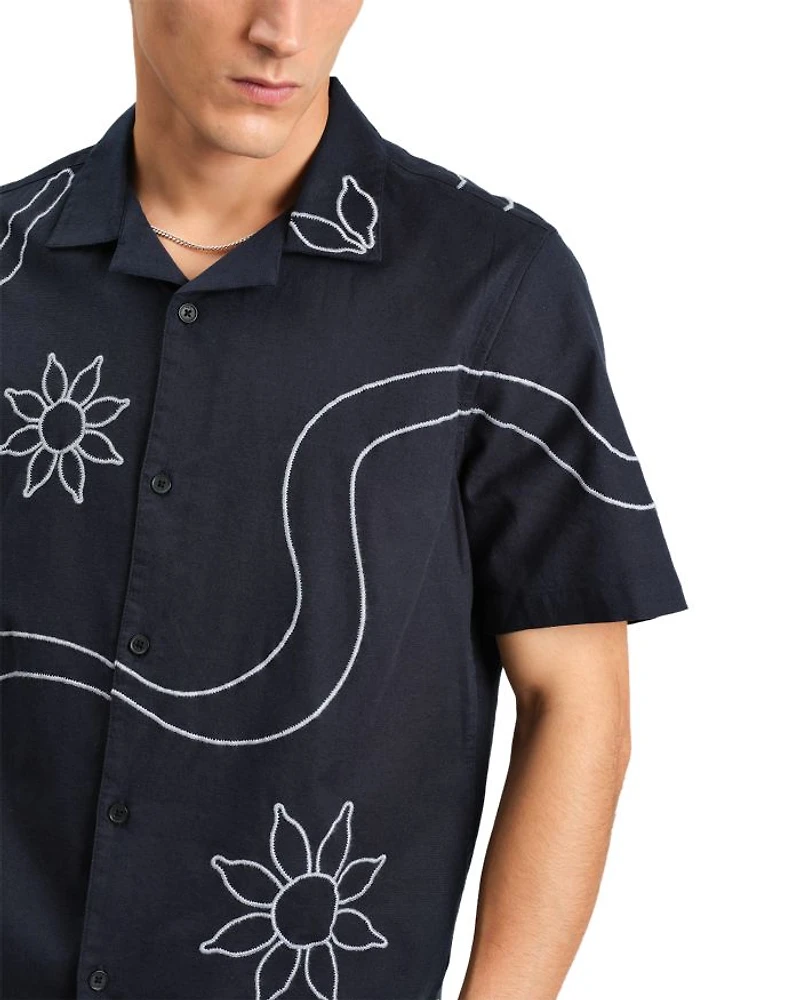 Didcot Embroidered Camp Shirt