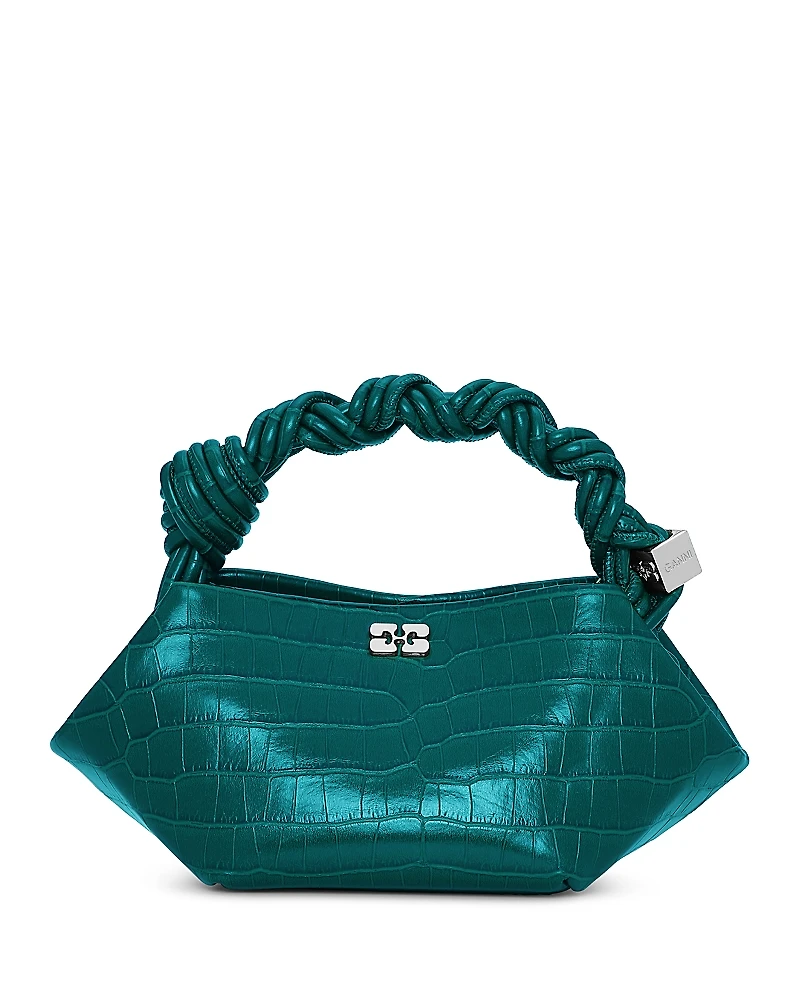Ganni Bou Mini Croco Embossed Handbag