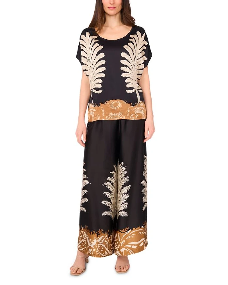 Round Neck Caftan Blouse