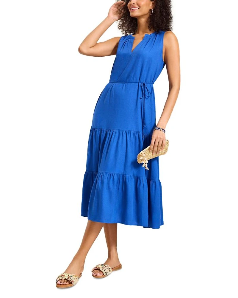 Coastal Tide Sleeveless Sundress