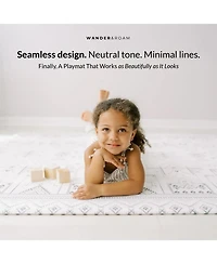 Reversible Baby PlayMat - Art Deco Inspired Design – Soft, Non-Toxic Foam – Waterproof, Easy to Clean