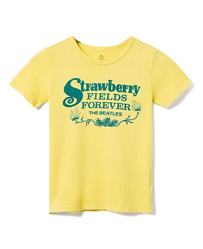 Junk Food Clothing Unisex The Beatles Strawberry Fields Tee - Little Kid, Big Kid