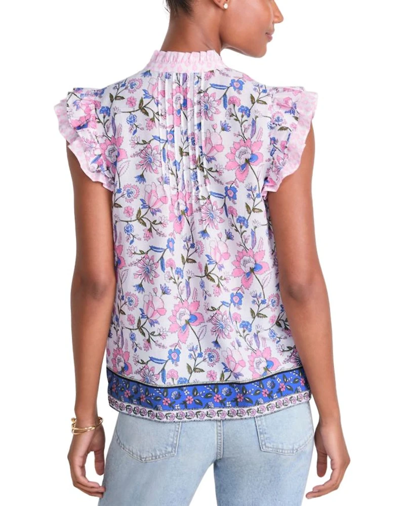 Thalia Flutter Sleeved Top