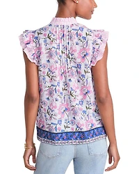 Thalia Flutter Sleeved Top