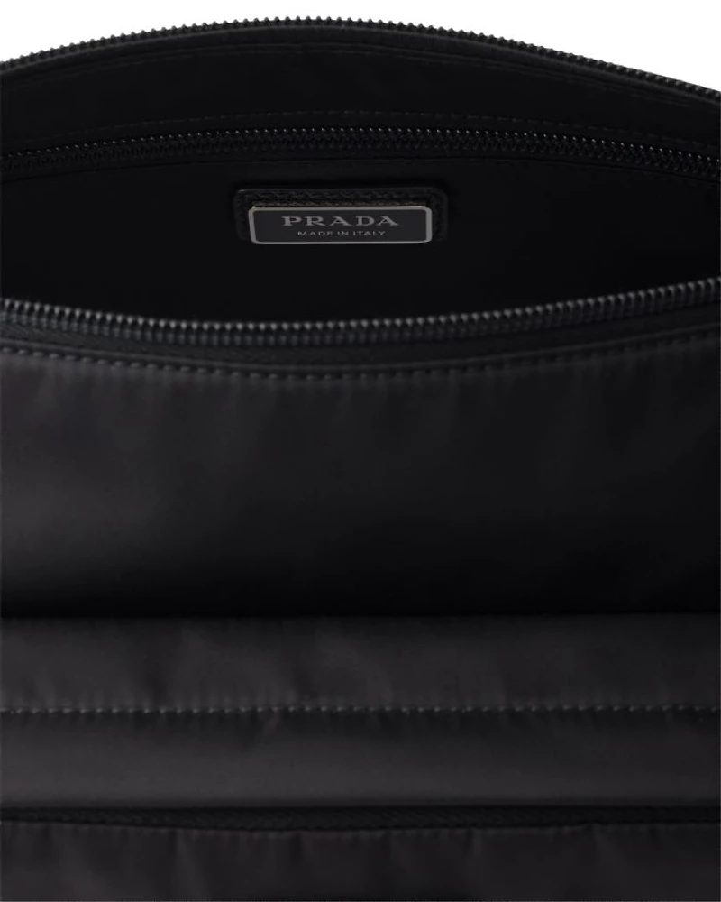 Re-Nylon and Saffiano Leather Shoulder Bag