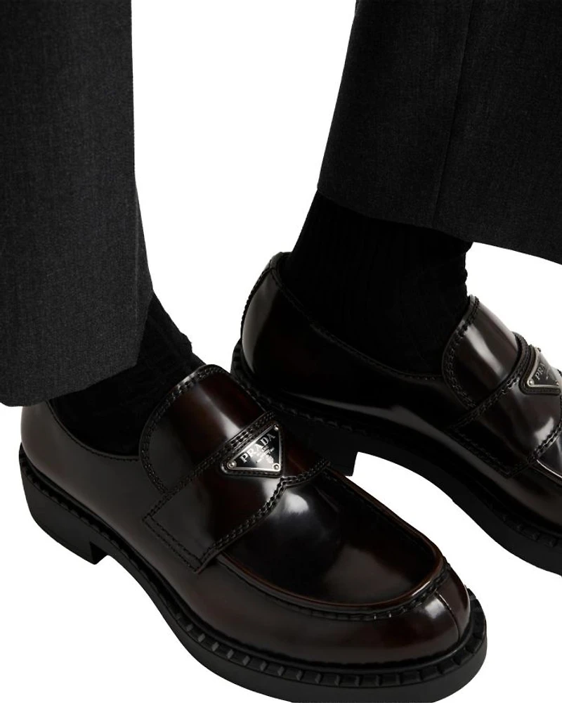 Men's Brushed Leather Loafers