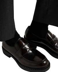 Men's Brushed Leather Loafers