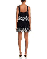 Cotton Linen Lace Trim Sleeveless Top - Exclusive