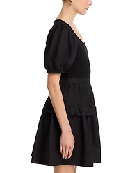 Puffed Sleeve Dress
