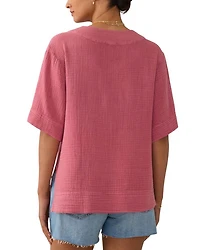 Dune Relaxed Fit Cotton Gauze Top