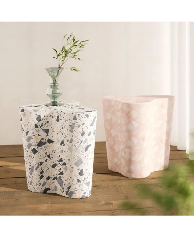 Slab Terrazzo Side Table
