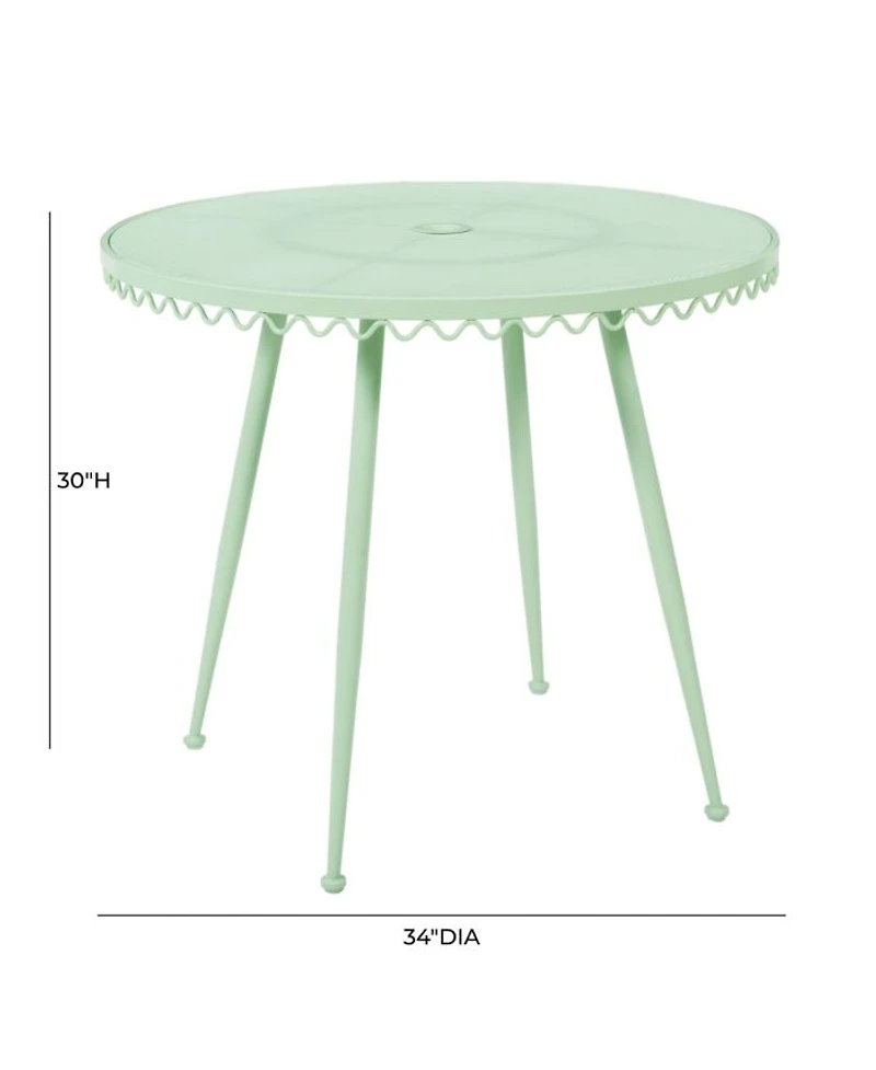 Erica Wrought Iron Outdoor Cafe Table