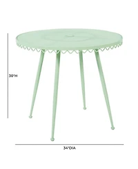 Erica Wrought Iron Outdoor Cafe Table
