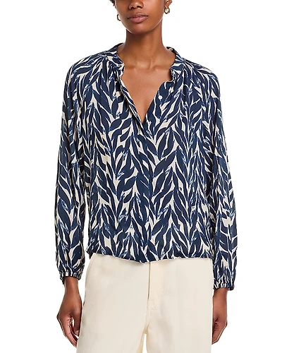 Bella Dahl Long Sleeve Shirred Blouse