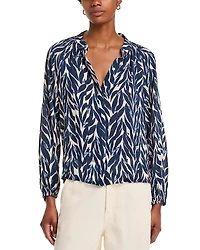 Bella Dahl Long Sleeve Shirred Blouse