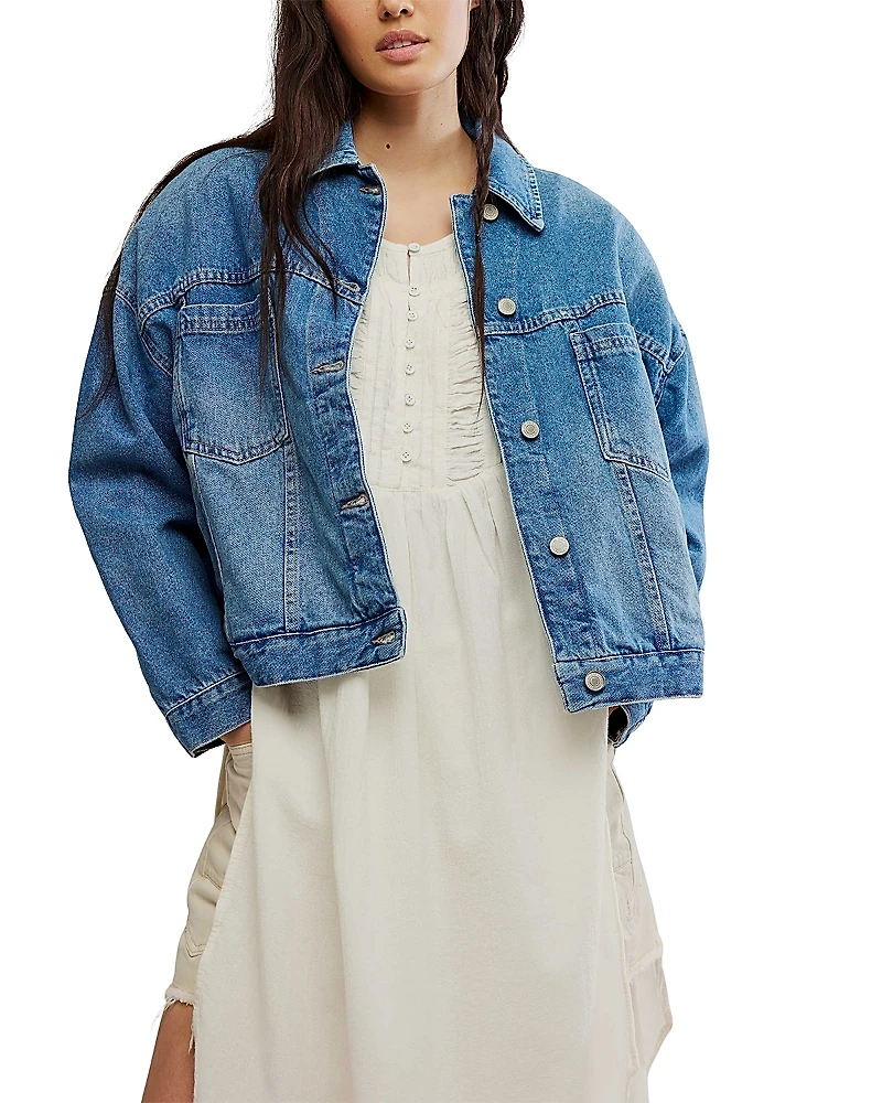 Free People Opal Swing Denim Jacket