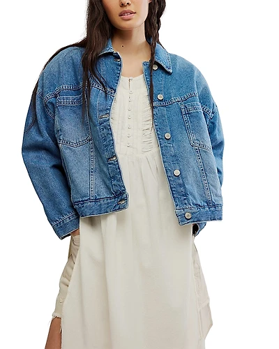 Free People Opal Swing Denim Jacket