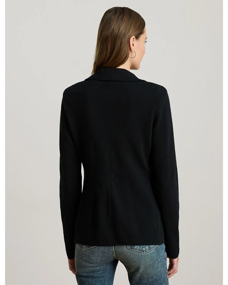 Cotton Blend Sweater Blazer