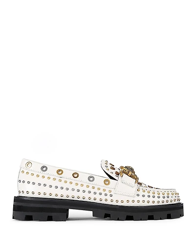 Kurt Geiger London Women's Mansion Studded Loafer Flats