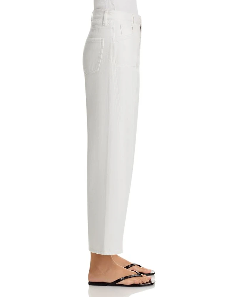 District High Rise Column Ankle Jeans Washed Sandstone