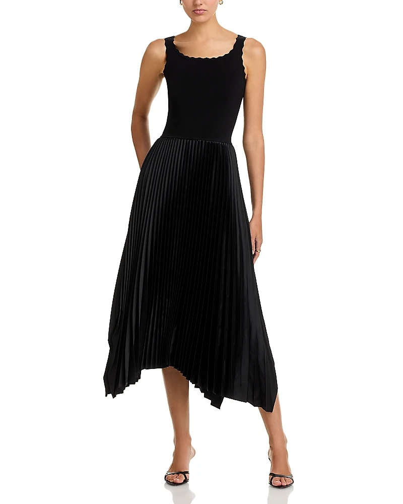 Elie Tahari Mave Mixed Media Sweater Dress