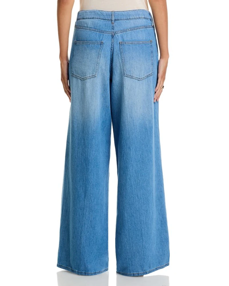 Leny Wide Leg Jeans Light Indigo