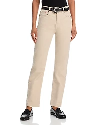 Re/Done 70's Studded Stovepipe High Rise Jeans