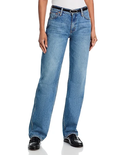Re/Done 90s Mid Rise Loose Fit Straight Jeans