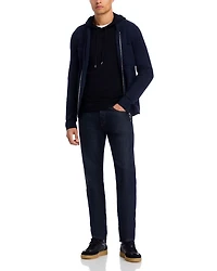 Extra Fine Merino Wool Slim Fit Hooded Sweater