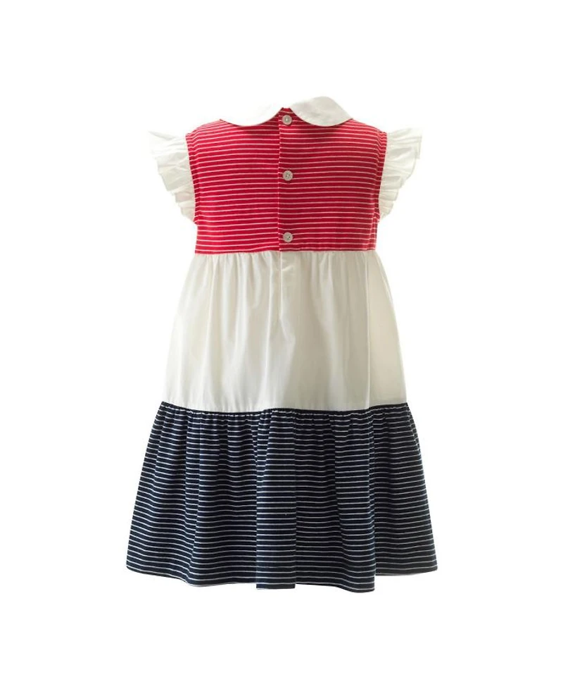 Girls' Stripe Jersey Tiered Dress - Little Kid, Big Kid