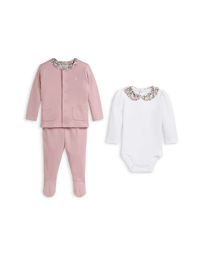 Girls' Bodysuit, Pant & Reversible Jacket Set - Baby