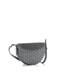 Hirondelle Shoulder Bag Coated Canvas and Leather