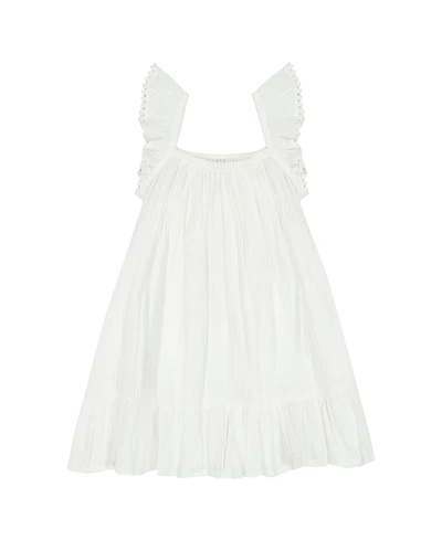 Mer St. Barth Girls' Mini Eva Ruffle Dress - Little Kid, Big Kid