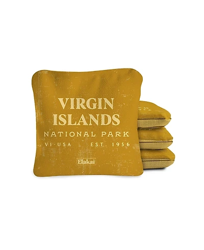Elakai 6x6 Virgin Islands National Park Durasuede + Turbo Polyglide Pilot Versacraft Cornhole Bags