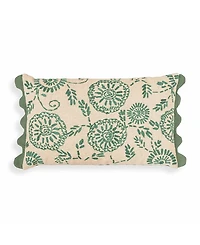 Tov Furniture Portia Embroidered Cotton Flex 20 x 12 inch Accent Cushion