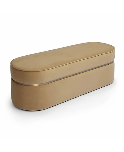 Tov Furniture Pomp Honey Velvet Bench