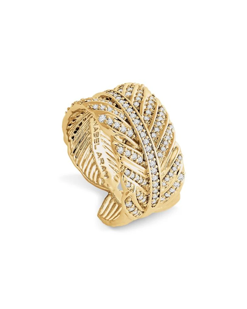 Feather Pavé Ring
