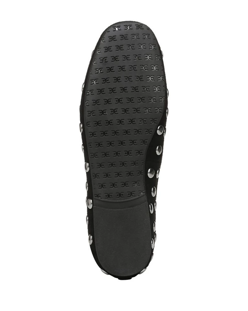 Women's Alie Stud Leather Ballet Flats