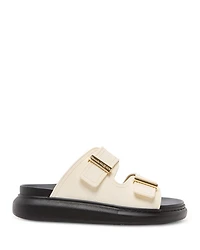 Women's Leather Slide Sandals