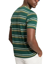 Gorano Striped Textured Tee