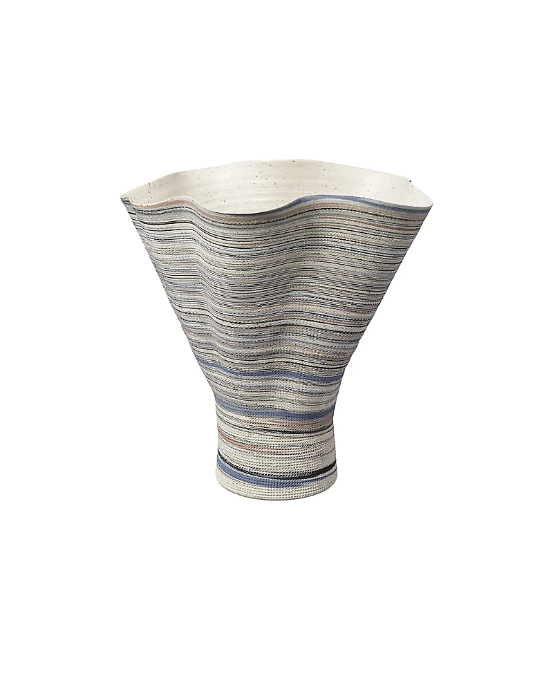 Jamie Young Splayed Porcelain Decorative Vase
