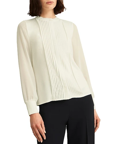 Hobbs London Carina Pleated Blouse
