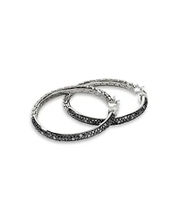 Sterling Silver JH Essentials Diamond Hoop Earrings, 1.74 tcw