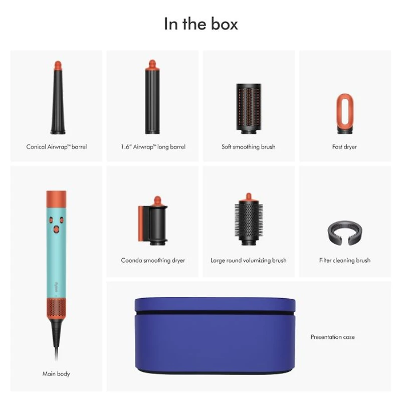 Airwrap i.d.  Straight+Wavy | Ceramic Patina/Topaz