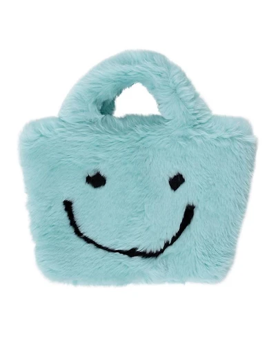 Girls' Fuzzy Smiley Face Purse - Little Kid, Big Kid