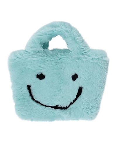 Malibu Sugar Girls' Fuzzy Smiley Face Purse - Little Kid, Big Kid