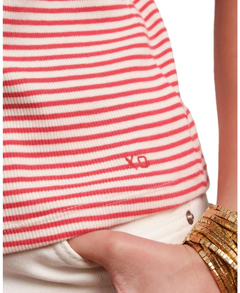 Crewneck T Ribbed Stripe