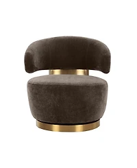 Tov Furniture Austin Recycled Fabric Swivel Chair