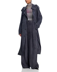 Helmut Lang Fluid Double Breasted Trench Coat